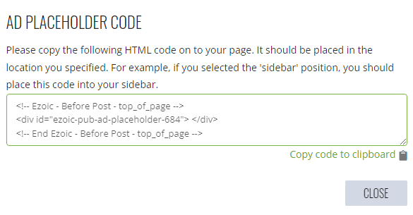 ad placeholder code 1